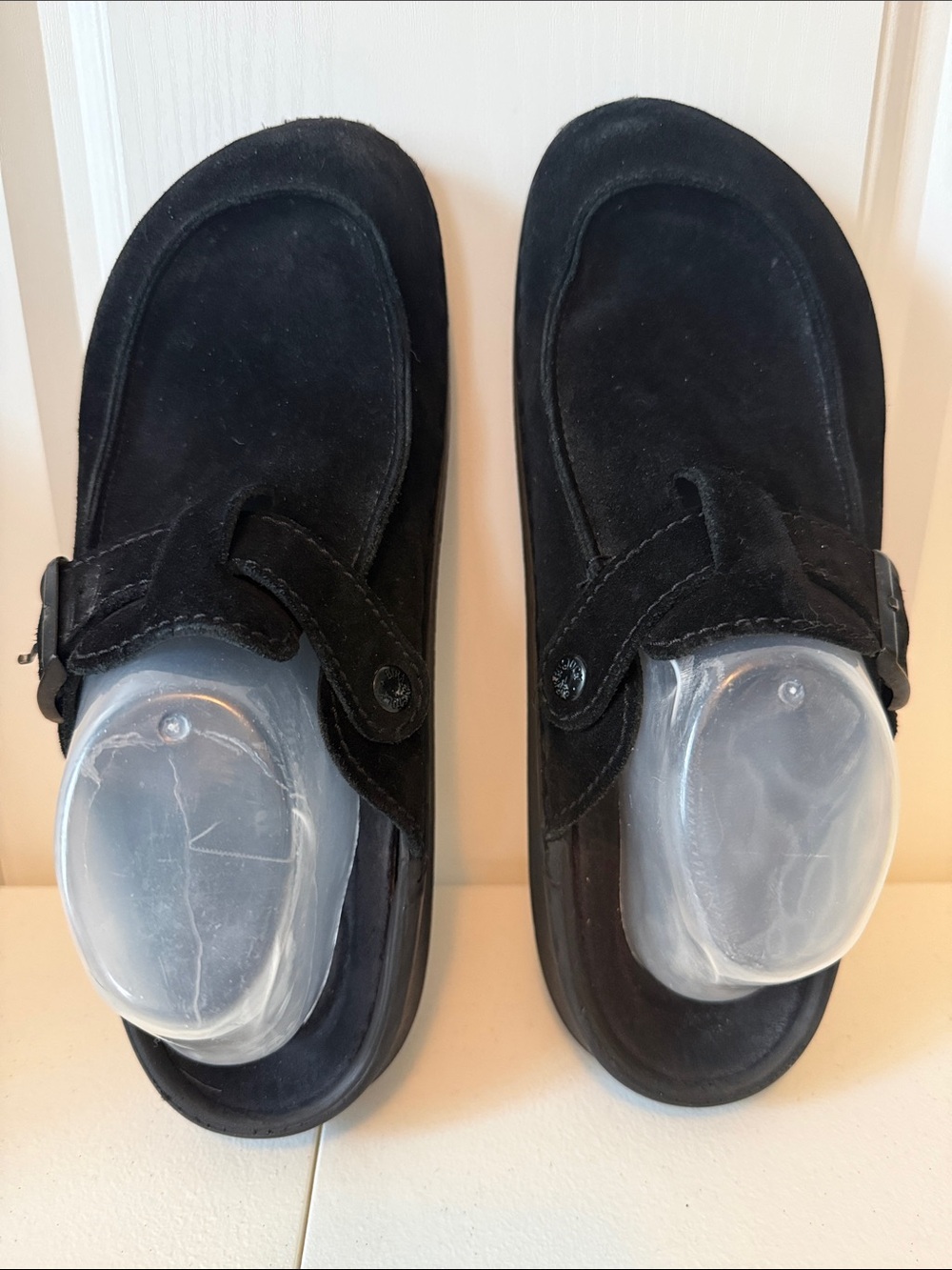 Birkenstock 280 Unisex Black Suede Slip-On Loafers (sz Men’s 10-10.5 Wm 12-12.5)